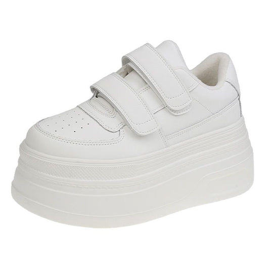 Damen Komfortable Sneakers mit Klettverschluss und trendiger Plateau-Sohle EB