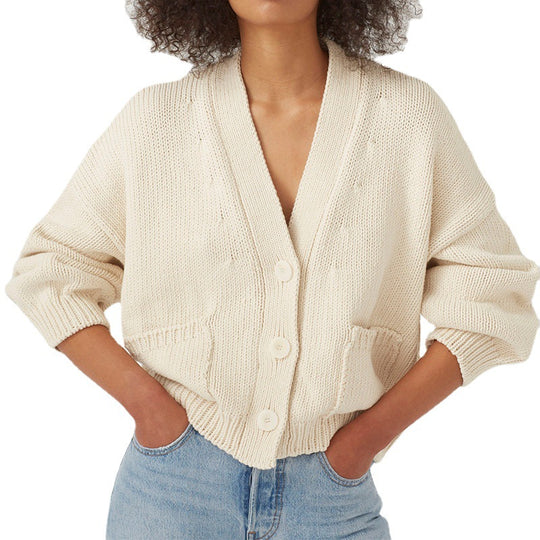 Damen Strickjacke mit praktischen Taschen EB