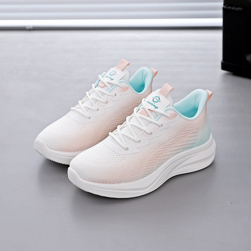Damen sportliche Sneakers mit atmungsaktivem Obermaterial und komfortabler Dämpfung EB