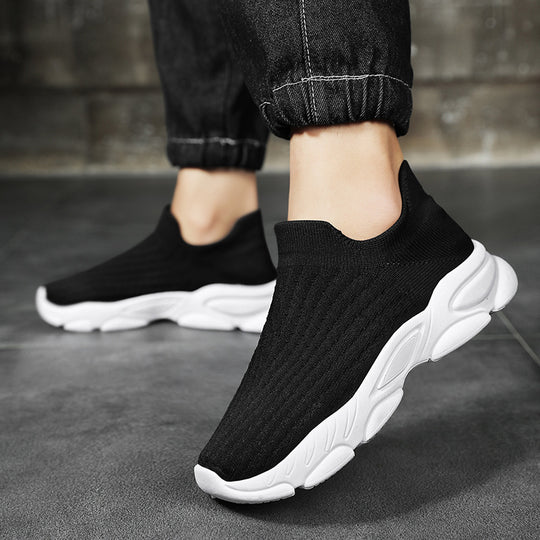 Damen Sportliche Slip-On Sneakers mit flexibler Sohle EB