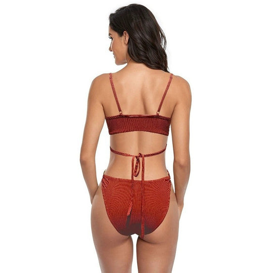 Damen Bikiniset mit stylischem Cut-Out-Design und goldenen Akzenten EB