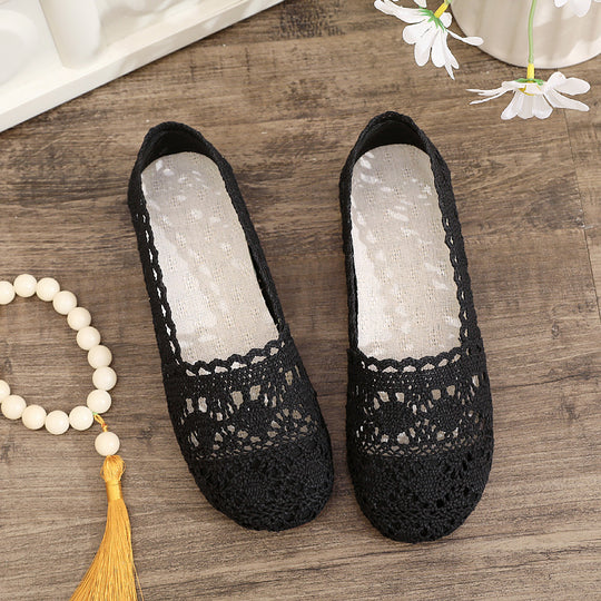 Damen elegante und atmungsaktive Spitzenschuhe EB