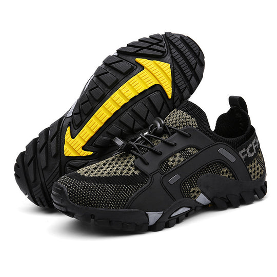 Damen Sportliche Freizeit-Sneaker mit atmungsaktivem Netzmaterial und rutschfester Sohle EB