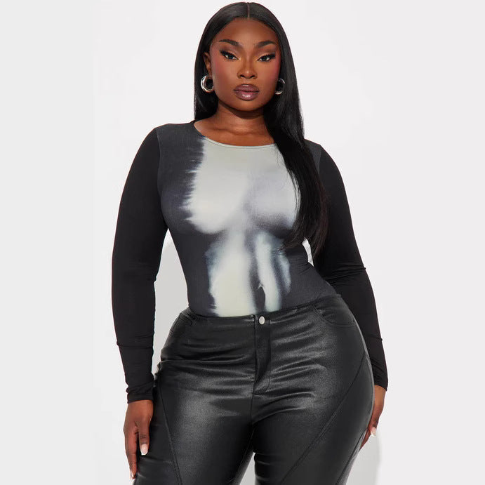 Damen Langarm Bodysuit EB