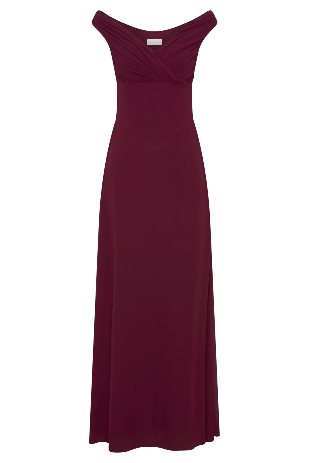 Damen Elegantes Off-Shoulder Maxikleid mit fließendem Schnitt EB
