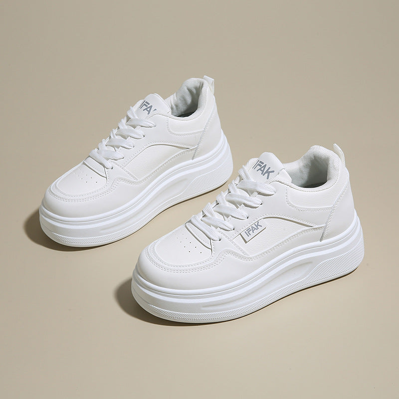 Damen modische Plateausneaker mit gepolsterter Sohle und atmungsaktivem Obermaterial EB
