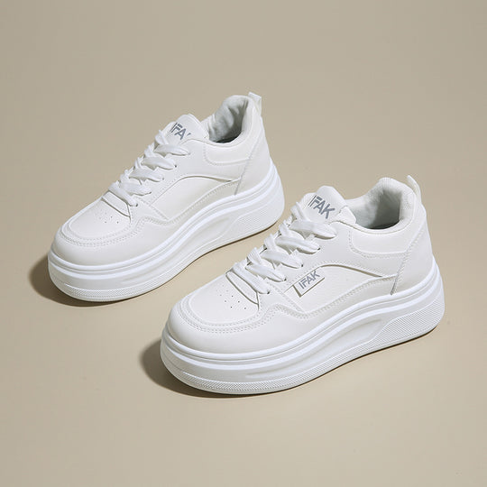 Damen modische Plateausneaker mit gepolsterter Sohle und atmungsaktivem Obermaterial EB