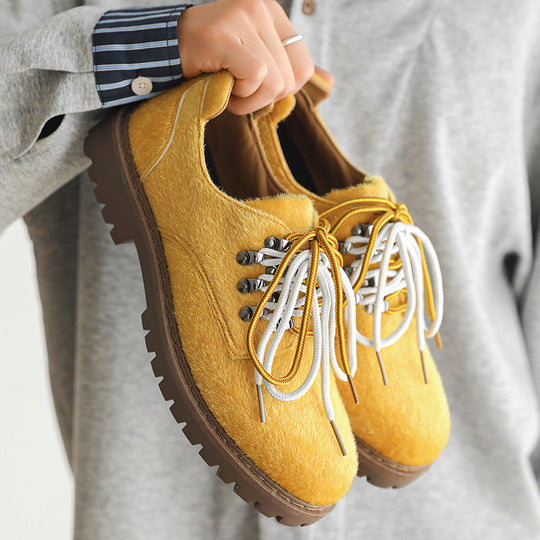 Damen Modische Schnürschuhe mit rutschfester Sohle und stabiler Bauweise EB