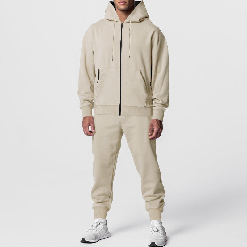 Herren sportliches Hoodie-Set mit atmungsaktiver Stofftechnologie EB