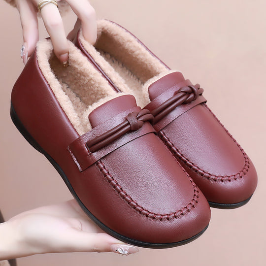 Damen Elegante und bequeme Mokassins mit wärmendem Futter EB