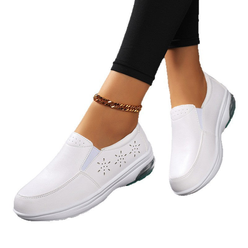 Damen Slip-On Freizeitschuhe mit atmungsaktiver Obermaterialstruktur und dämpfender Sohle EB