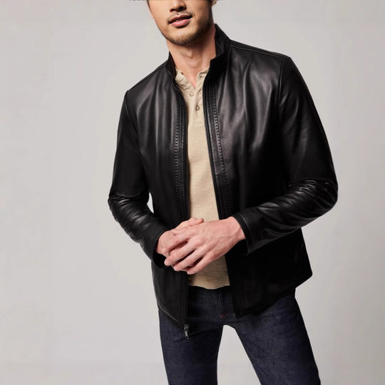 Herren elegante jacke mit sportlichem Reißverschluss EB