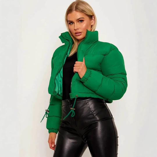 Damen trendige kurze Steppjacke EB