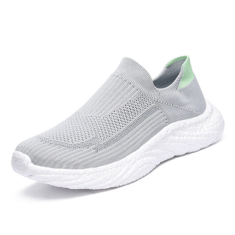 Damen Sportliche Slip-On Sneakers mit atmungsaktivem Obermaterial und flexiblem Dämpfungssystem EB