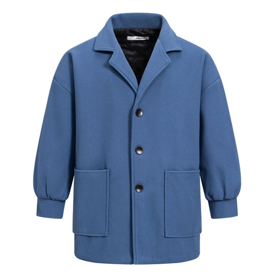 Damen Übergröße Blazerjacke mit komfortabler Passform und praktischen Taschen EB