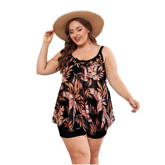 Damen Freizeit-Badeoutfit mit fließendem Schnitt EB