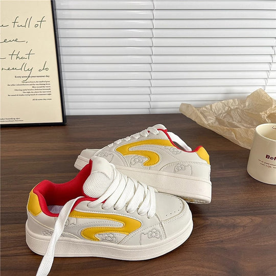 Damen Sport Sneakers mit trendigem Grafikdesign und bequemer Polsterung EB