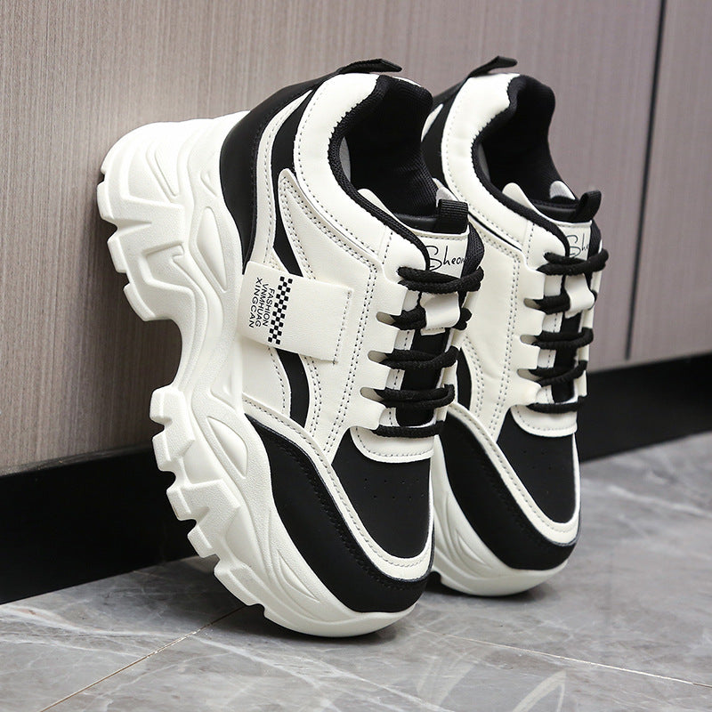 Damen Sportliche Chunky Sneakers mit gepolsterter Laufsohle und atmungsaktivem Obermaterial EB