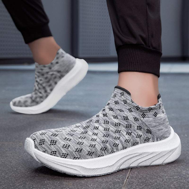 Damen Slip-On Laufschuhe mit atmungsaktiver Strick-Oberfläche EB