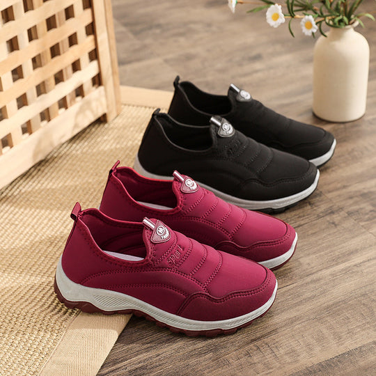 Damen Bequeme Slip-On Laufschuhe EB