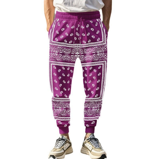 Herren unkomplizierte Jogginghose im Bandana-Stil EB