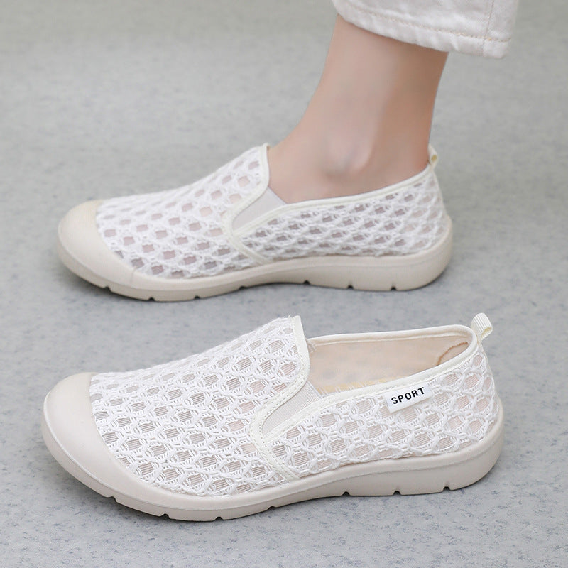 Damen Bequeme Freizeitschuhe aus atmungsaktivem Mesh mit flexiblem Sohlenkonzept EB
