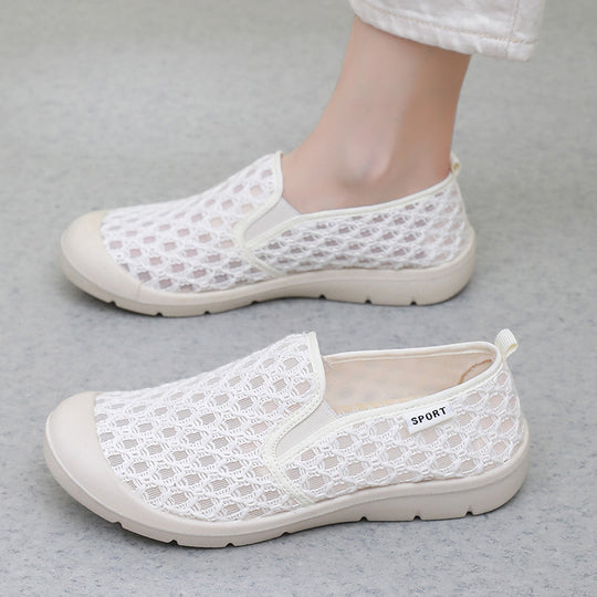 Damen Bequeme Freizeitschuhe aus atmungsaktivem Mesh mit flexiblem Sohlenkonzept EB