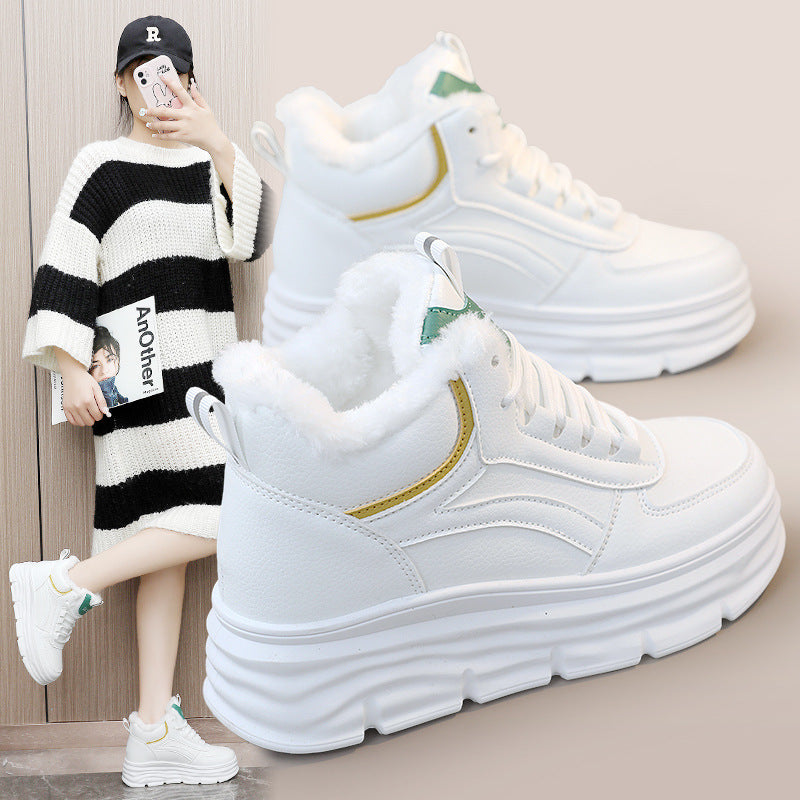 Damen High-Top Sneakers mit warmem Innenfutter und dämpfender Sohle EB