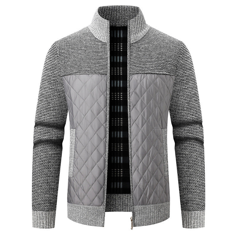 Herren modische Übergangsjacke mit strukturiertem Design und isolierendem Innenfutter EB