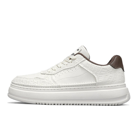 Damen Komfortable Sneakers mit strukturiertem Obermaterial und hoher Plattform EB