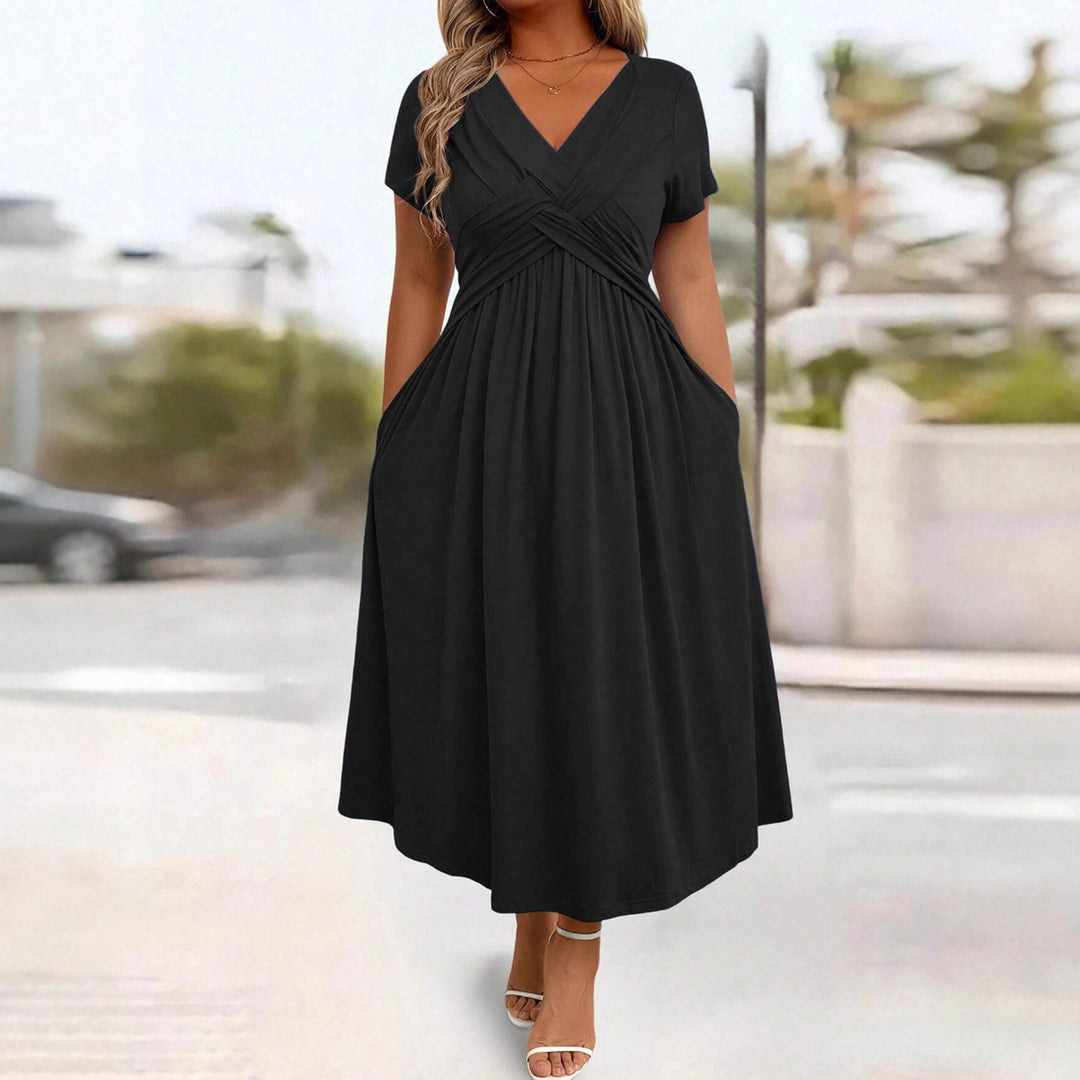 Damen lockeres Maxi-Kleid EB