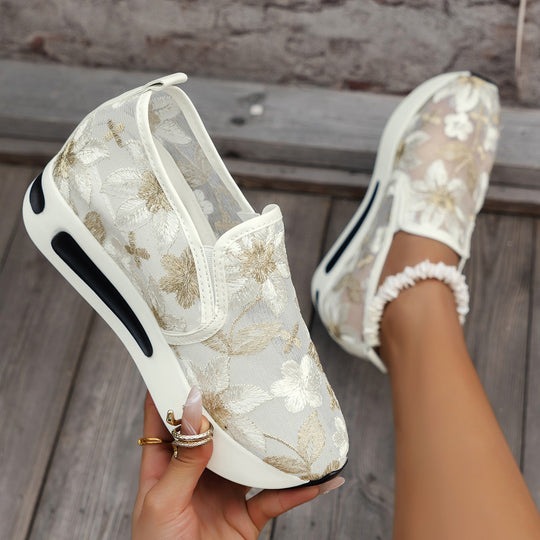 Damen Elegante und atmungsaktive Slip-On Sneakers EB