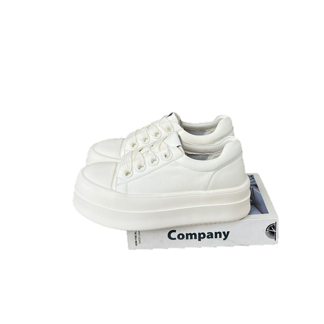 Damen Plattform Sneakers mit modischem Design und atmungsaktiver Obermaterialzusammensetzung EB