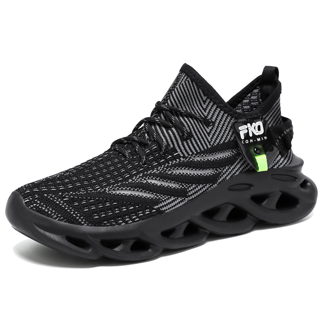 Damen Sportliche Laufschuhe mit atmungsaktiver Strickoberfläche und innovative Dämpfungstechnologie EB