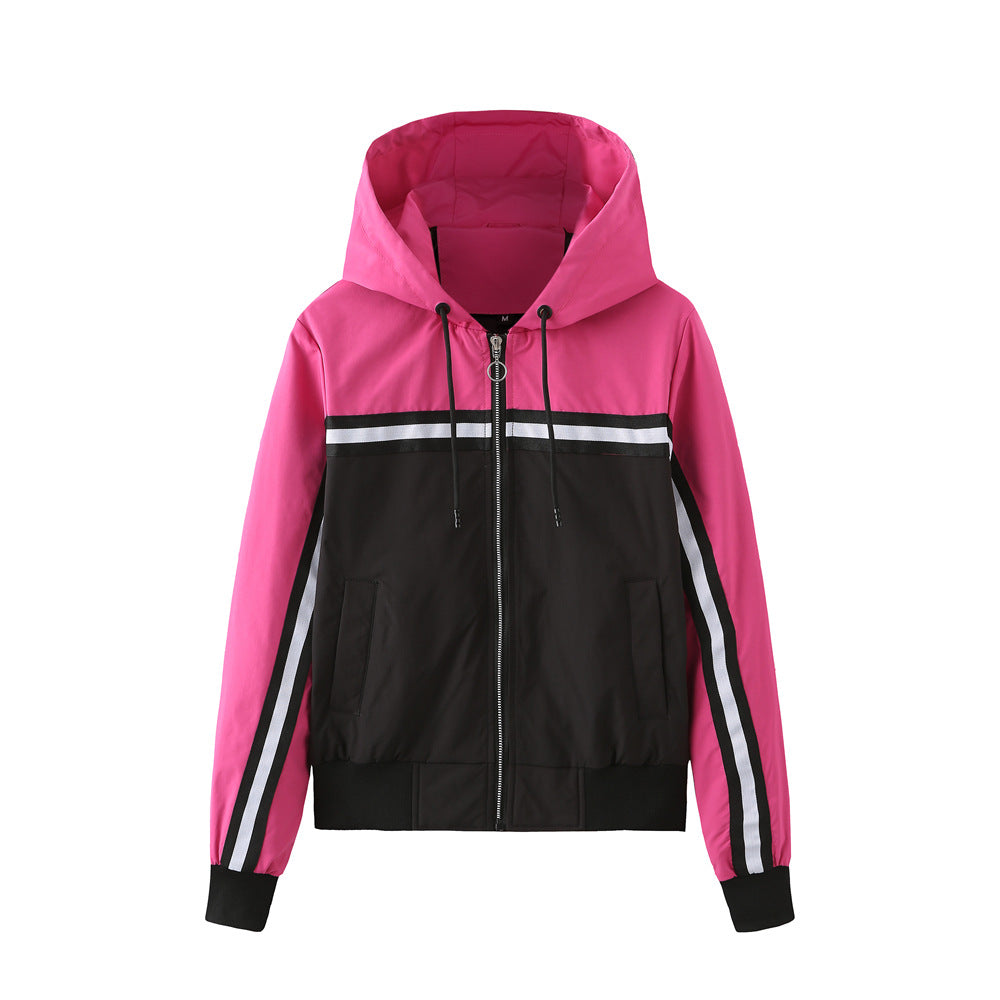 Damen sportliche Jacke mit modernen Streifenelementen EB