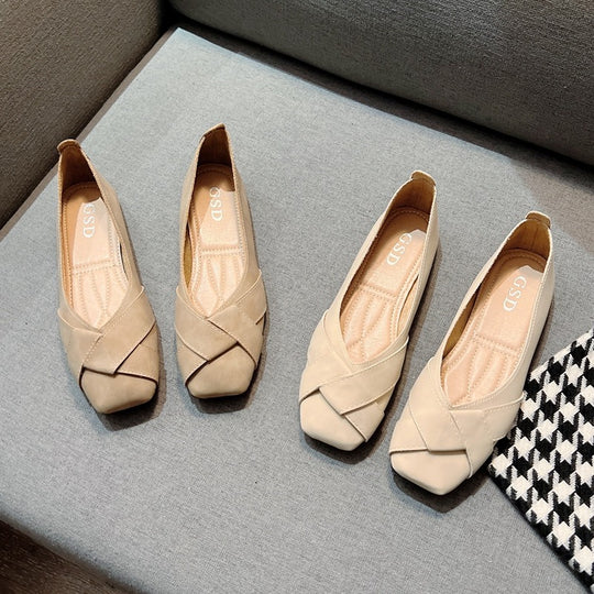 Damen Ballerinas mit elegantem Kreuzband-Design EB