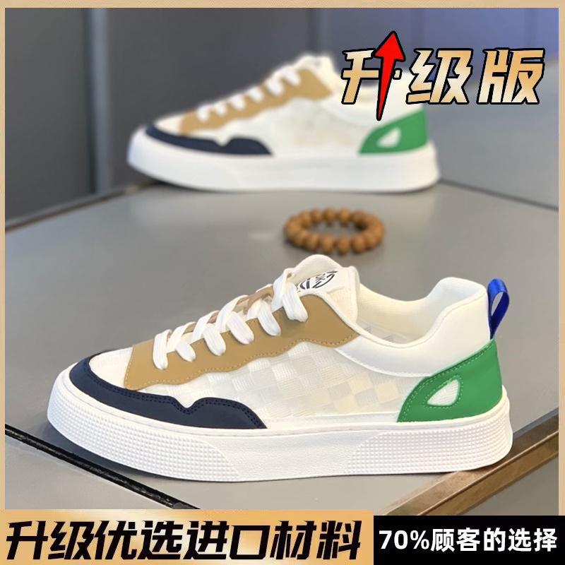 Damen Modische Sneakers mit luftdurchlässigem Netzmaterial und robustem Profil EB
