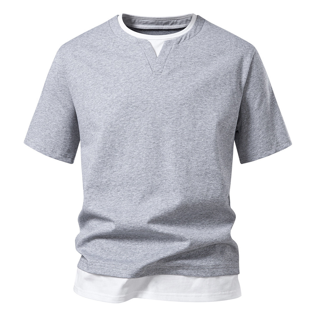 Herren V-Ausschnitt T-Shirt mit modernem Schnitt und lässigem Look EB