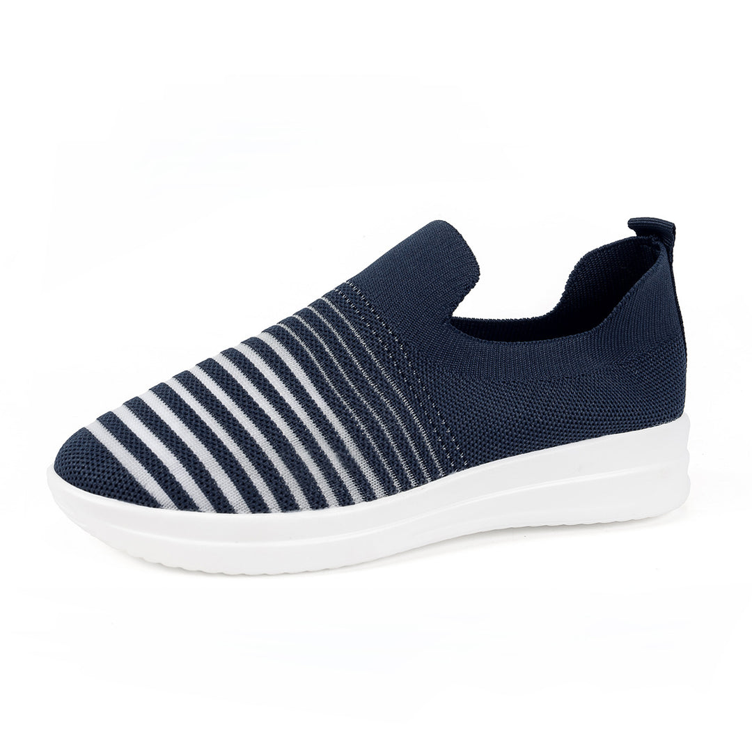 Damen Slip-On Sneakers mit flexiblem Obermaterial und rutschfester Sohle EB