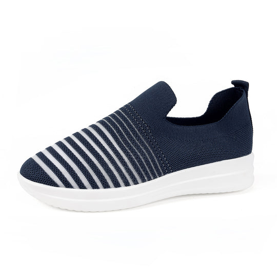 Damen Slip-On Sneakers mit flexiblem Obermaterial und rutschfester Sohle EB