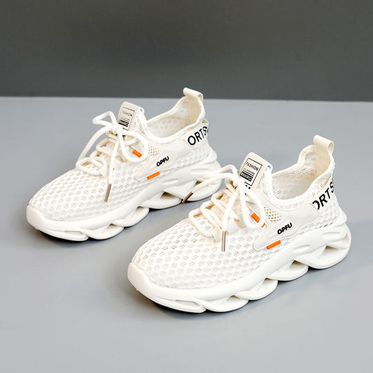 Damen Sportliche Sneaker mit atmungsaktiver Mesh-Oberfläche und dämpfendem Profil EB