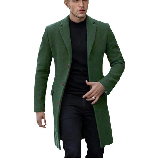Herren eleganter einfacher Mantel EB