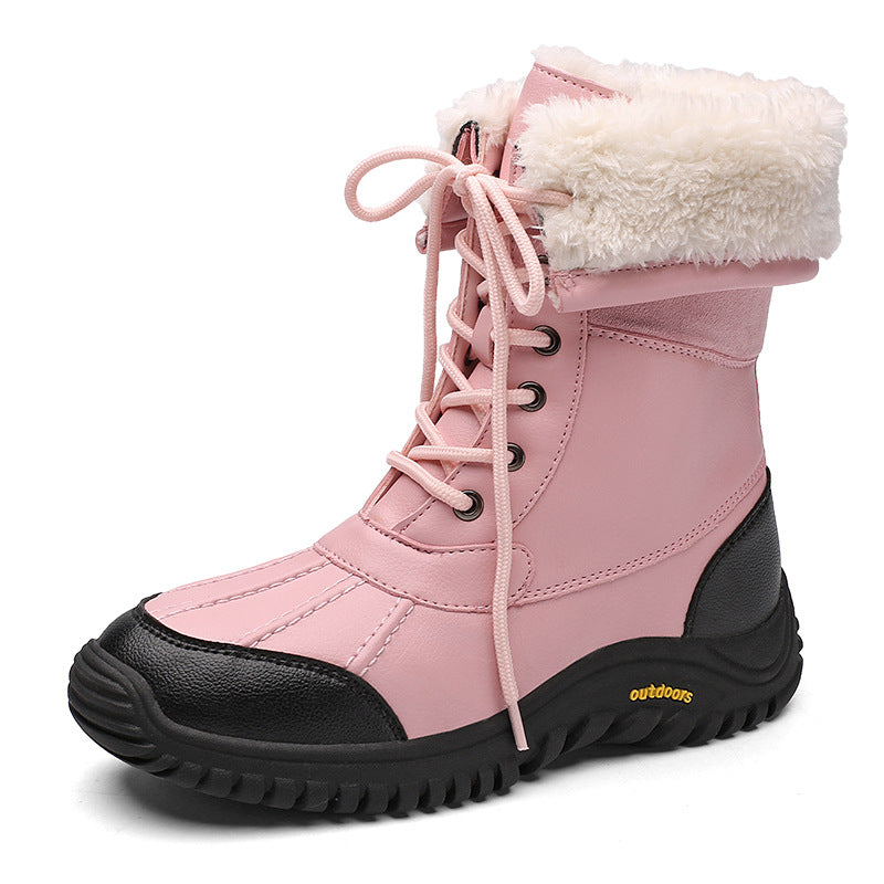 Damen Winterstiefel mit isolierter Fütterung und rutschfester Gummisohle EB