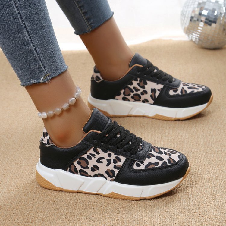 Damen Sportliche Sneakers mit tierisch inspiriertem Design und rutschfester Sohle EB