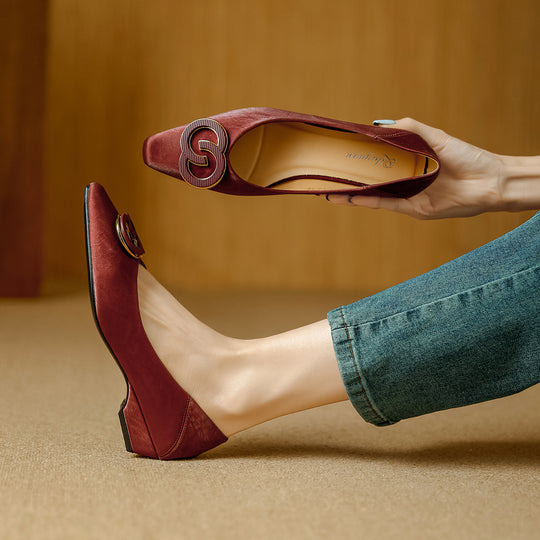 Damen Elegante Ballerinas mit luxuriösem Schmuckdetail EB