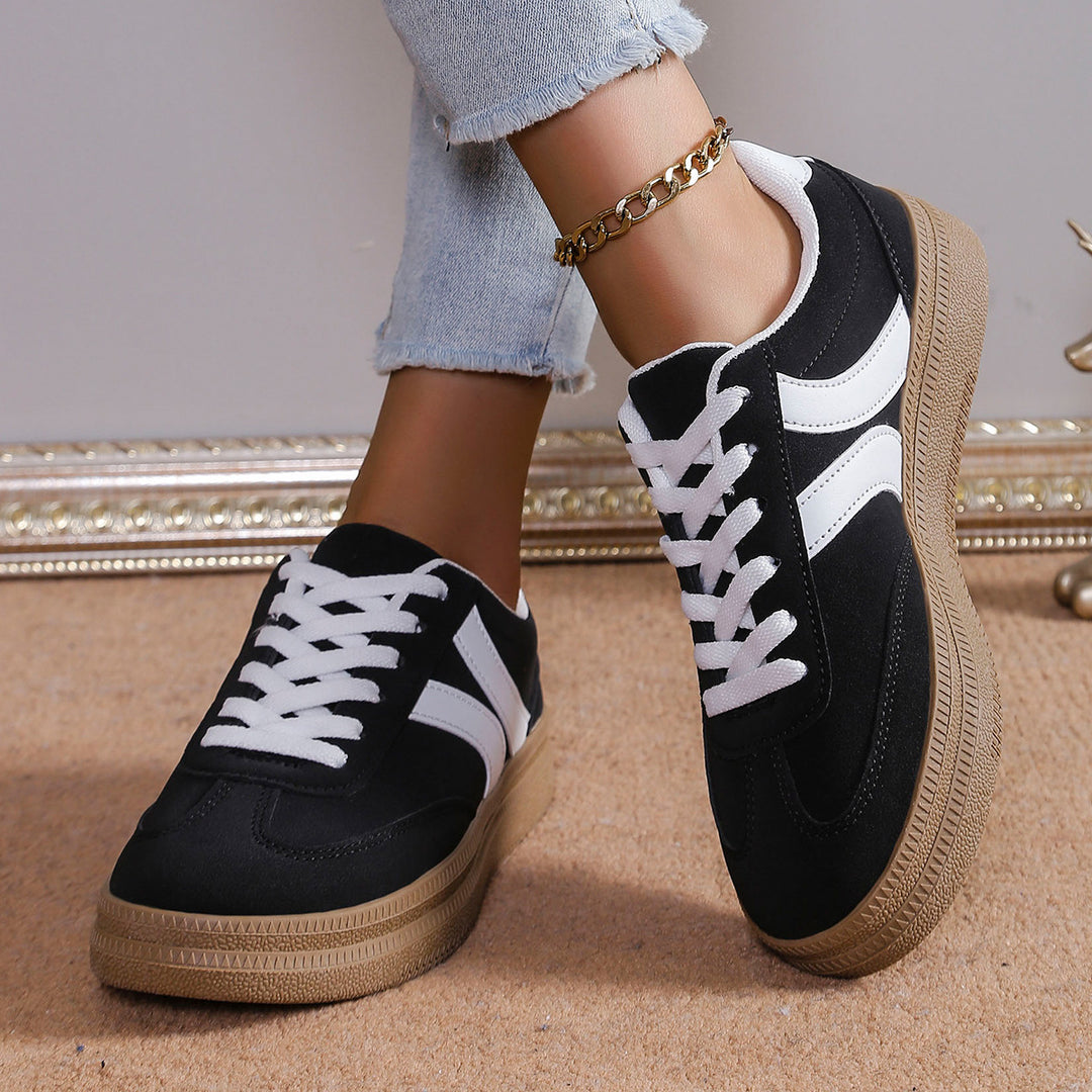 Damen Sportliche Sneakers mit anatomischer Dämpfung und klassischem Design EB