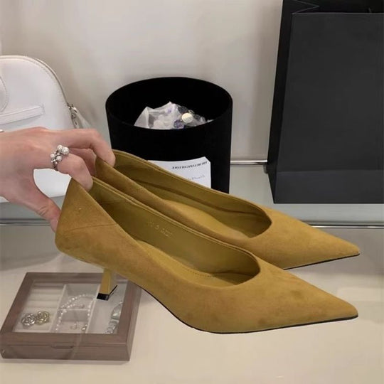 Damen spitze Pumps mit elegantem Absatz EB
