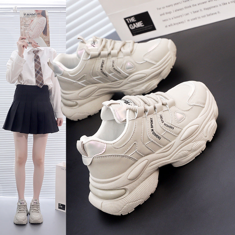 Damen Chunky Sneakers mit gepolsterter Laufsohle und atmungsaktivem Obermaterial EB