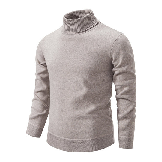 Herren Rollkragenpullover aus weichem Strick mit strukturiertem Design EB