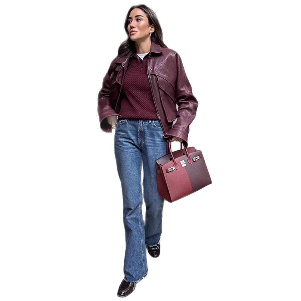 Damen Statement jacke mit asymmetrischem Schnitt und voluminösen Ärmeln EB